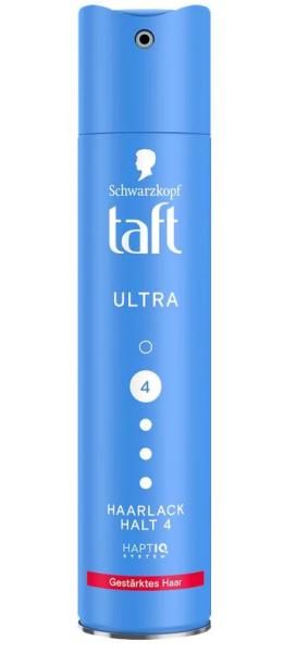 Schwarzkopf Taft Ultra Haarlack Haltegrad 4 – Starker Halt ohne Verkleben